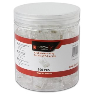 Wtyk modularny RJ45 UTP 8P8C cat.5e na drut 100szt.