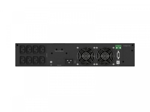 Zasilacz awaryjny UPS On-Line rack 2000VA 8xIEC C13 USB-B LCD metalowa obudowa DUST-FREE