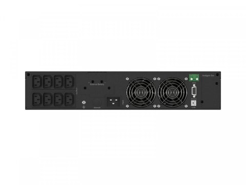 Zasilacz awaryjny UPS On-Line rack 3000VA 8xIEC C13 USB-B LCD metalowa obudowa DUST-FREE