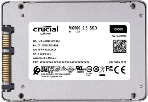 MX500 1TB Sata3 2.5'' 560/510 MB/s MX500 1TB Sata3 2.5'' 560/510 MB/s