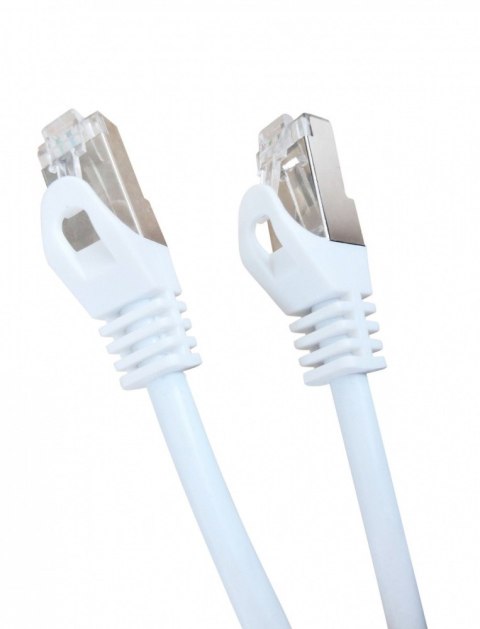 Patch cord Kat.6A S/FTP LSZH 3m biały