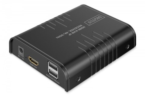 Przedłużacz (extender) po skrętce kat.6 HDMI 4K/60Hz z KVM USB 2.0 przez IP 1G lub do 120m/200m - dodatkowy odbiornik do DS-5535