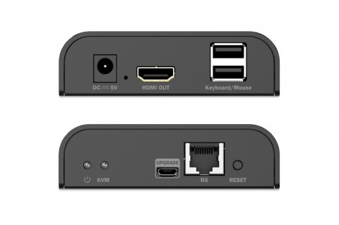 Przedłużacz (extender) po skrętce kat.6 HDMI 4K/60Hz z KVM USB 2.0 przez IP 1G lub do 120m/200m - dodatkowy odbiornik do DS-5535