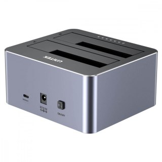 Stacja klonująca dyski 2x 2,5/3,5; CLONE; USB-C 10 Gbps