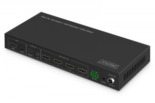 Kontroler ściany wideo 1xHDMI/USB-C (DP 1.2a) do 4xHDMI 4K/30Hz, USB-C, Audio 3.5mm, S/PDIF, RS232, sterowanie IR, 8 formatów wy