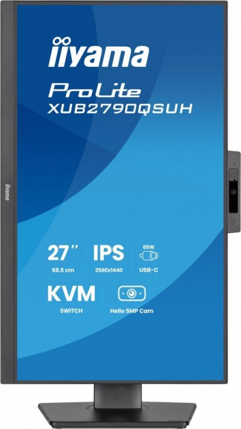 Monitor 27 cali XUB2790QSUH-B2 IPS,QHD,CAM,MIC,HDMI,DP,3xUSB(3.2), 100Hz,ADAPTIVE SYNC,FlickerFree,2x2W,WINDOWS HELLO