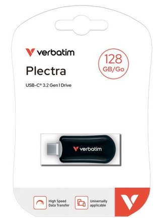 Pendrive Plectra 128GB USB-C 100MB/s 30225 BK