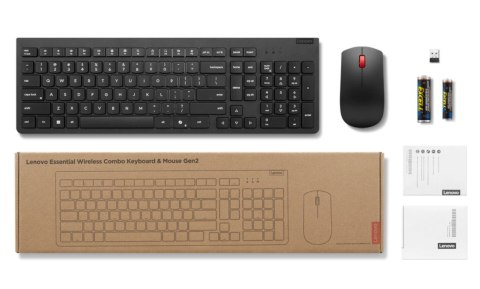 Klawiatura z myszką Essential Wireless Combo Gen2 Black-US Euro 4X31R64491