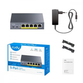 Przełącznik GS105P 5-Port Gigabit PoE+ Switch 36W