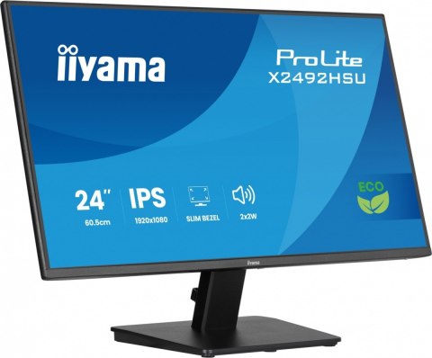 Monitor 24 cale X2492HSU-B1 IPS,FHD,HDMI,DP,120Hz,300cd,4ms,USB HUBx2cienkie ramki, 1500:1, ErP B
