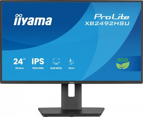 Monitor 24 cali XB2492HSU-B1 IPS,FHD,HDMI,DP,120Hz,300cd,4ms, cienkie ramki, 1500:1, ErP B, USB HUBx2