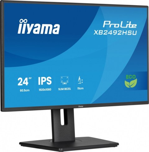 Monitor 24 cali XB2492HSU-B1 IPS,FHD,HDMI,DP,120Hz,300cd,4ms, cienkie ramki, 1500:1, ErP B, USB HUBx2