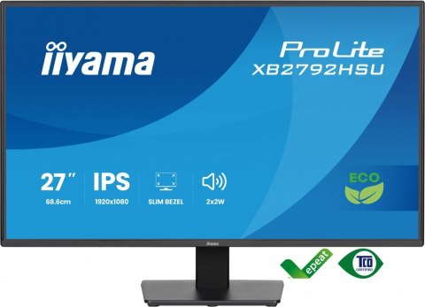 Monitor 27 cali X2792HSU-B1 IPS,FHD,HDMI,DP,120Hz,350cd,4ms, cienkie ramki, 1500:1, ErP B, USB HUBx2