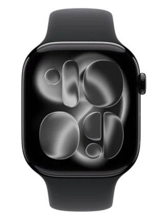 Watch Series 11 GPS + Cellular koperta 46 mm z aluminium w kolorze onyksu, pasek sportowy w kolorze czarnym - rozmiar M/L