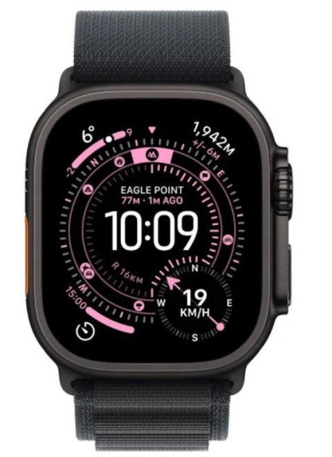 Watch Ultra 3 GPS + Cellular, koperta 49 mm z tytanu w kolorze czarnym, opaska Alpine w kolorze czarnym - rozmiar S