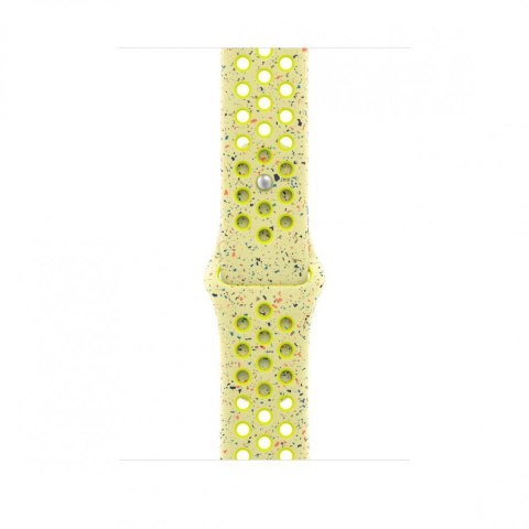 Pasek sportowy Nike w kolorze promiennym zielonożółtym do koperty 46 mm - rozmiar M/L
