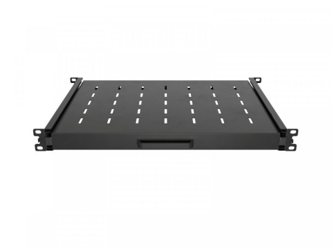 Półka wysuwana do szaf rack 19 cali 350mm czarna
