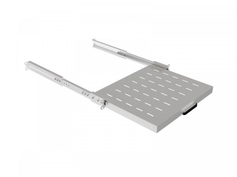 Półka wysuwana do szaf rack 19 cali 350mm szara