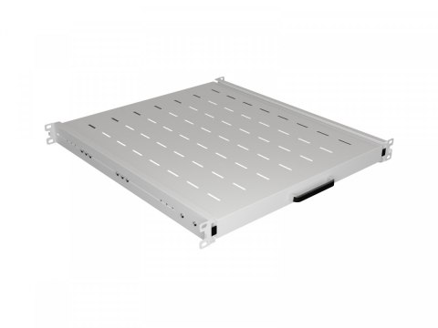 Półka wysuwana do szaf rack 19 cali 500mm szara