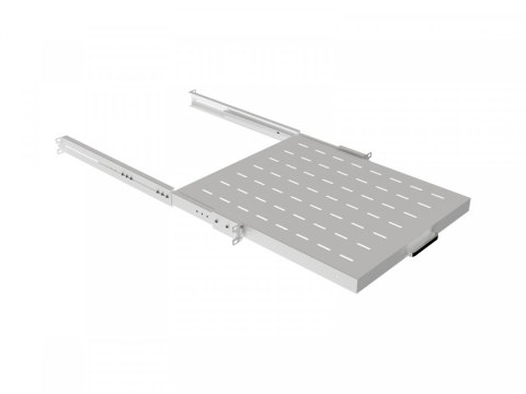 Półka wysuwana do szaf rack 19 cali 500mm szara