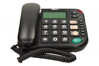 Telefon przewodowy KXT480 BB, czarny