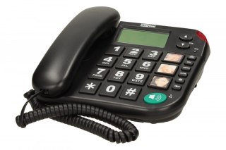 Telefon przewodowy KXT480 BB, czarny