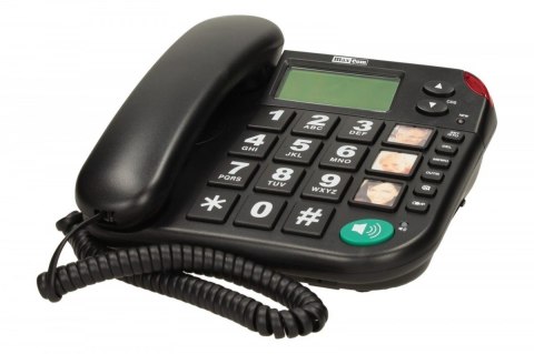 Telefon przewodowy KXT480 BB, czarny