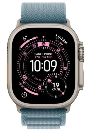 Watch Ultra 3 GPS + Cellular 49mm Koperta 49 mm z tytanu w kolorze naturalnym Opaska Alpine w kolorze jasnoniebieskim - rozmiar