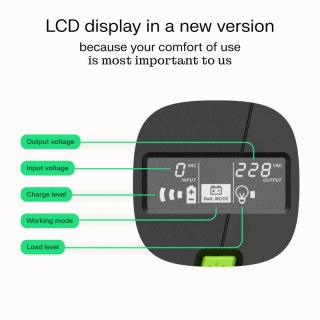 Zasilacz awaryjny UPS 700W/1000VA czysta sinusoida