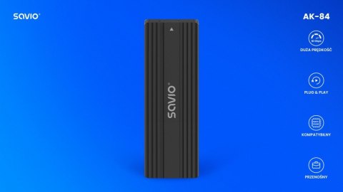 Obudowa na dysk zewnętrzny M.2 SSD NVMe & NGFF Combo AK-84