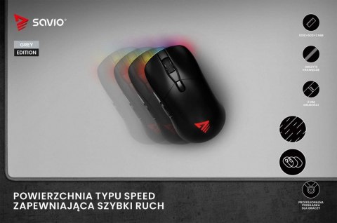 Podkładka 1000 x 500 x 3 mm Turbo Dynamic Grey edition XXL SAVIO