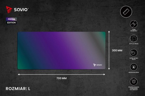 Podkładka 700x300x3mm SS Prism Edition L SAVIO