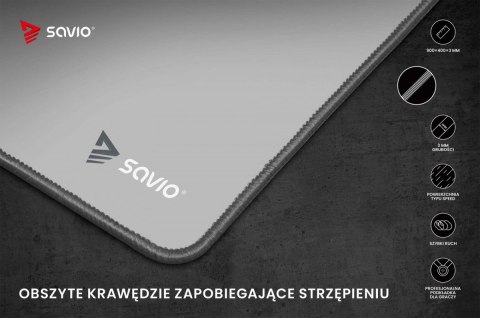 Podkładka 900 x 400 x 3 mm Turbo Dynamic Grey Edition XL SAVIO
