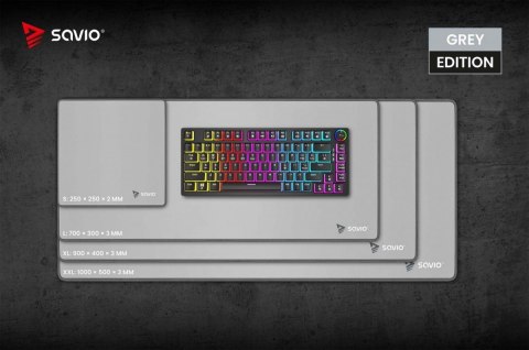 Podkładka pod mysz 250 x 250 x 2 mm Turbo Dynamic S Grey Edition