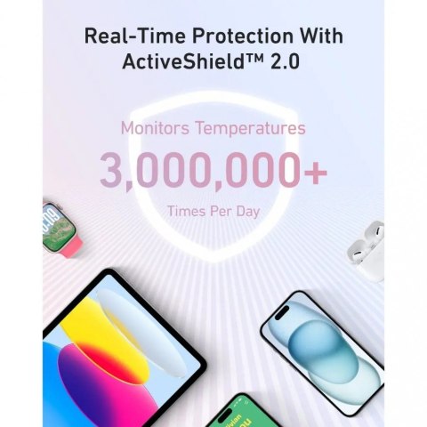 Powerbank ZOLO 20000mAh 30W wbudowany kabel USB-C, czarny