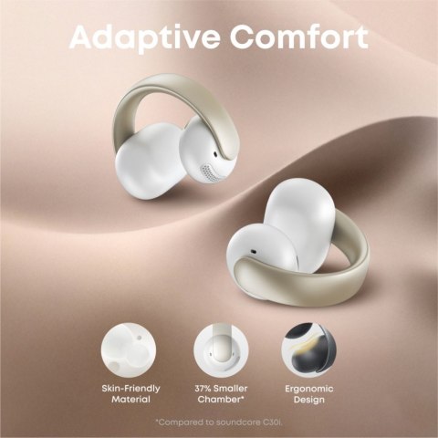 Słuchawki Soundcore AeroClip Bluetooth białe