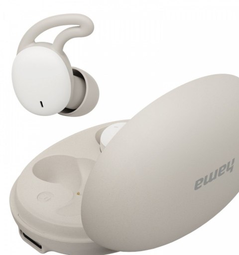 Słuchawki dokanałowewe do snu/podcast białe