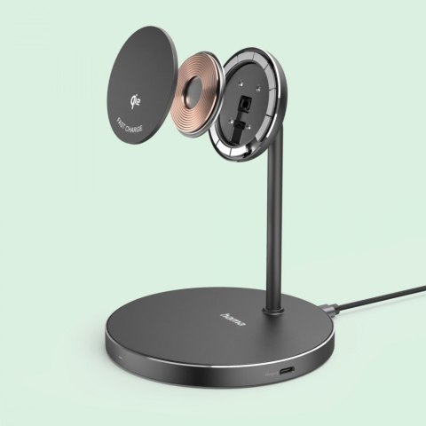 Ładowarka indukcyjna fast charge 15w czarna