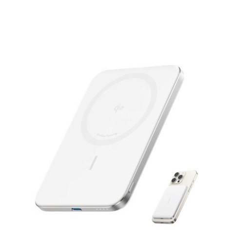 PowerBank Nano 5k mAh slim biały