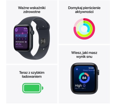 Watch SE 3 GPS+Cellular koperta 40 mm z aluminium w kolorze północy, pasek sportowy w kolorze północy - rozmiar S/M