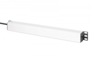 Listwa zasilająca PDU Rack 19" z zabezpieczeniem przeciwprzepięciowym + filtr EMI/RFI, 7 gniazd Schuko CEE 7/3, kabel 2m, wtyk U