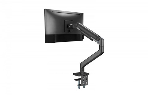 Ramię biurkowe pojedyncze z zaciskiem i sprężyną mechaniczną 1x LCD max. 49" 20kg, VESA: 75x75, 100x100, czarne