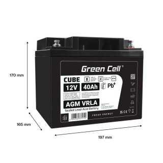 Akumulator AGM VRLA 12V 40Ah IP54
