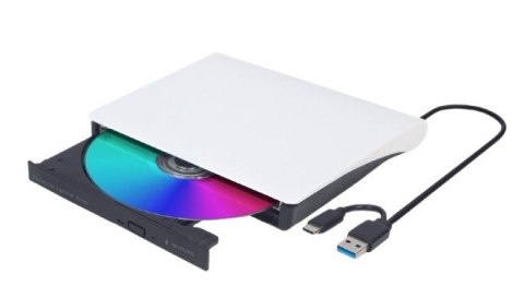 Napęd DVD na USB zewnętrzny DVD-USB-031-BW czarno-biały