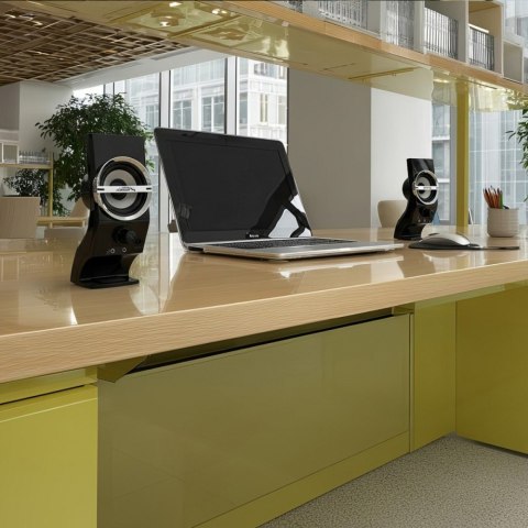 Głośniki komputerowe 6W AC805 USB Black