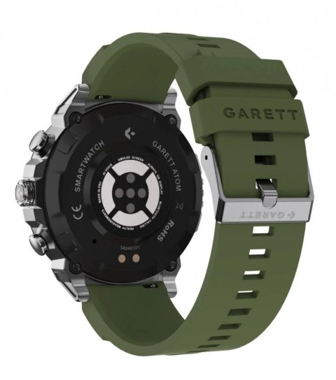 Smartwatch Atom srebrny stalowy