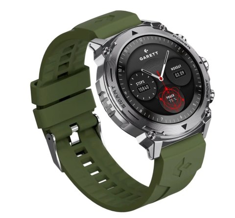 Smartwatch Atom srebrny stalowy