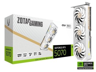 Karta graficzna GeForce RTX 5070 AMP 12GB GDDR7 192bit 3DP/HDMI biała