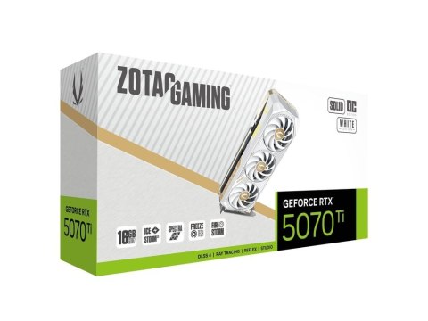 Karta graficzna GeForce RTX 5070 Ti SOLID CORE OC 16GB GDDR7 256bit 3DP/HDMI biała