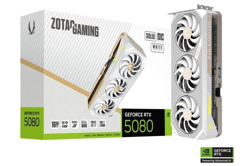 Karta graficzna GeForce RTX 5080 SOLID OC 16GB GDDR7 256bit 3DP/HDMI biała